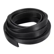 5/32"x 43/64"x 11.5ft Rubber U Channel Edge Trim Flat Fits 0.5-1mm Edge, Black