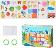 Baby Book Toys, Cartoon Sensory Activity Book, Educational Math Learning Game, Travel Interactive Game, Hands-On Skills Activities for Kids Ages 3+