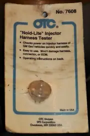 New OTC 7608 Noid Lite Injector Harness Tester-GM Geo Vehicles