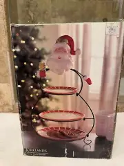 Kirklands Santa Triple Server NIB