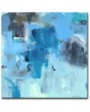 Ready2HangArt Warm Blues Wrapped Canvas Wall Art