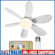 # Ceiling Fan LED Light E27 Socket Fan Light Remote Control with Extender (White