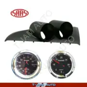 Gauge Pod for Ford Falcon BA BF + Oil Pres + DT Boost Black AT Gauges