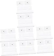 BESTOYARD 4sets Stylish Floating Shelf Nail- Wall Storage Acrylic Bracket Bedroom Cosmetics Rack Home Decor 2pcs*4