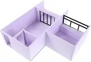SEWOART 1 Set 1/25 Scale DIY Apartment Material: High-Precision Architectural Model - Easy to Build 3D Renderings for Activities and Learning