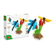 341pc Origami 3D Paperfolding Dragonflies Paper Sculpture Kids Craft Toy Kit 8+