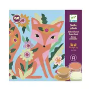 Djeco Garden Lights Coloured Sand Kids/Children Art Craft Activity Kit 5y+