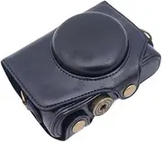 PU Camera Case Bag Cover Fit for PowerShot SX720 SX730 SX740 HS with Shoulder Strap(SX720 Black)