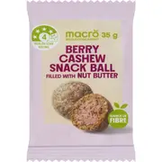 Macro Berry Cashew Snack Ball with Nut Butter 35g