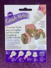WILTON Candy Melts Decorating Tip Set - Brand New, 5 Piece Set