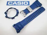 Genuine Casio G-Shock Gulfmaster GWN-1000 GWN1000 blue resin watch band & bezel