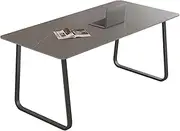 LYXWGRZD Meeting Table for 4-6 People, Business Conference Table, Seminar Table, Slate Tabletop, Training Table for Office Meeting Conference Room(140cm/55.1in)
