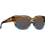 Costa Waterwoman Shiny Wahoo Frame Sunglasses w/Gray 580G Lens 06S9019-90191855