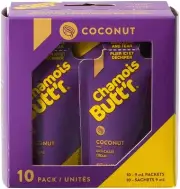 Chamois Butt'r Coconut .3oz POP Box 10 Non-Greasy Skin Lubricant