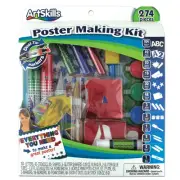Poster Making Kit, Project and Crafts Supplies with Markers, Stencils, Letter...