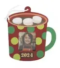 NEW Home Depot kids Hot Cocoa Photo Ornament DIY Workshop Kit w pin Nov 2024