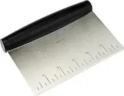 Amazon Basics Multi-Purpose Stainless Steel Scraper/Chopper with Contoured Grip, 15.24-cm