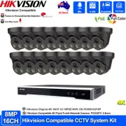 Hikvision 12MP 16CH 16 POE NVR 4K 8MP ColorVu Mic CCTV IP Camera Security System