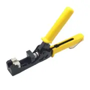 1X(RJ45 Nodule Crimping Pliers with Hook 180° Cable Module Crimping9698