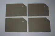 Gift Tags Bare Chipboard 4 Die Cuts Embellishments