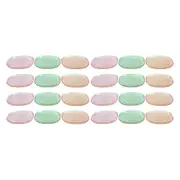 24PK Lemon & Lime Moroccan Deco Dinner Plate 25cm Amber/Green/Pink Assorted