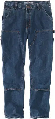 Carhartt Double-Front Logger Pants, blue, Size 34 for Men