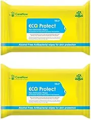Eco Bath Towelettes Antiseptic Adult Bathing Wipes - X Large 10 Wipes (Pack of 2)