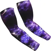[FSCEV] Galaxy Sky. Sun Protection Arm Sleeves Outdoor Essentials Cooling Compression Golf Hiking Cycling