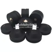 4x 43mm 1.69" Ebony Speaker Shockproof Spikes Stand Isolation Feet + Base Pad #2