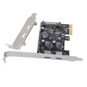 PCIe GEN1 USB 3.2 Card ASM1042 Internal Expansion Card Controller 2 Port Type C