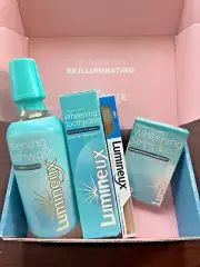 Lumineux Teeth Whitening Kit: strips, Mouthwash, Toothpaste, tootbrush - 2025