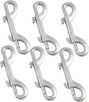 CIYODO Versatile Pc Metal Snap Hooks Double-Ended Dog Leash Buckles for Ropes Lanyards Backpacks
