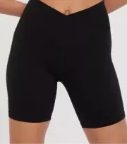 NWT Offline by Aerie High rise XS Black Crossover Bike Shorts