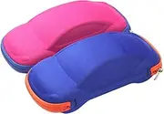 [STOBAZA] 2pcs Boys and Girls Glasses Case Zipper Adorable Car Shape Eva Glasses Case for Children Random Color