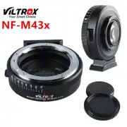 Viltrox NF-M43X 0.71x Focal Reducer Speed Booster Adapter for Nikon Lens to M4/3