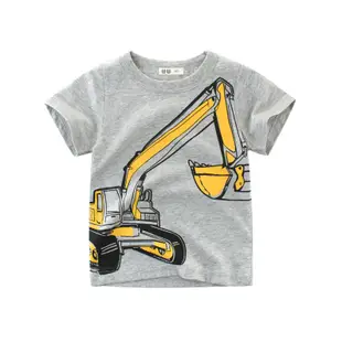 童裝夏季男童T恤短袖 韓版兒童服裝寶寶衣服卡通小汽車圖案