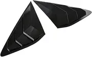 Rear Quarter Window Louvers Scoops Spoiler Tunning Decor Panel Side Air Vent Cover Trim Compatible for Honda Accord Sedan 11th 2023 2024(Black)