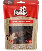 Bark Beyond Beef Cubes Dog Treats, 300g, Low Fat High Protein, Preservative Free High Protein Low Fat Puppy Training Senior Healthy Australian Made
