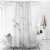 在飛比找Yahoo!奇摩拍賣優惠-現貨 浴簾B10Creative marble Waterp