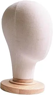 Generic Mannequin Head Wig Hat Display Stand Holder Block Head with Base Manikin Head Model for Salon Headdress Scarves Jewellery, Brown