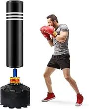 Freestanding Punching Bag, Heavy Boxing Bag with Fillable Base, 1.70M/1.75M Home Boxing Training Equipment w/Foam Protector/Shock Absorbers and 12 Suction Cup for Adults & Kids