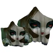 Faces of Faery #201 Black Swan Ballerina Girl Towel with Hood