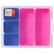 Born Craft Storage Box 5 Compartment Clear