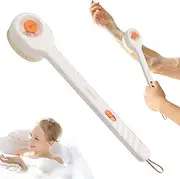 Gupcaqosjw Shower Back Scrubber Brush,Bath Scrubber Body Brush | Deep Cleanse Back Scrubber, Comfortable Antiskid Body Bath Brush, Anti Slip Shower Brush Long Handle for Skin
