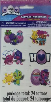 Hatchimals Tattoos 4 Sheets