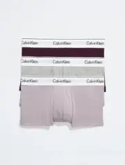 Calvin Klein NB1085926 Modern Cotton Stretch 3 Pack Low Rise Trunk XL
