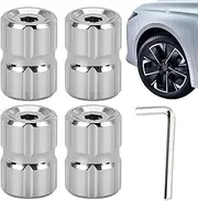 Tire Valve Stem Caps for Car | Car Tire Valve Stem Caps - 4X Leak-Proof Wheel Accessories for Auto Motorcycle Bike Most Vehicle