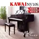 【繆思樂器】KAWAI NV10S 混合鋼琴 光澤黑 免費運送組裝 分期零利率 原廠公司貨 NV10