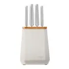 Furi Pro Stone 5pc Knife Block Set Snow Terrazzo 5 Piece 41501