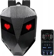 LED Motorcycle Backpack, Waterproof Helmet Bag with Programmable Screen High Capacity, 3D Knight Riding Backpack Motorcycle Accessories for Men, Travel Backpack
